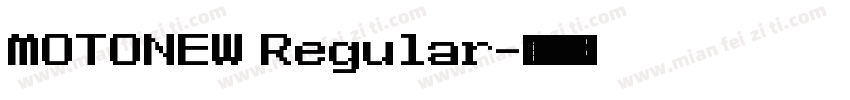 MOTONEW Regular字体转换